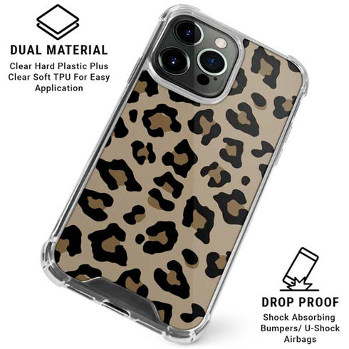 Leopard Print iPhone 16 Pro Max Clear Case