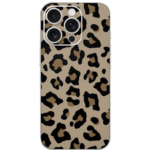 Leopard Print iPhone 16 Pro Skin