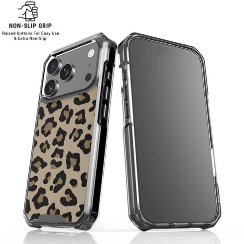 Leopard Print iPhone 18 Pro Clear Case