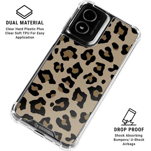 Leopard Print Moto G Power 5G (2024) Clear Case