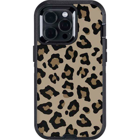Leopard Print Otterbox Defender iPhone Skin