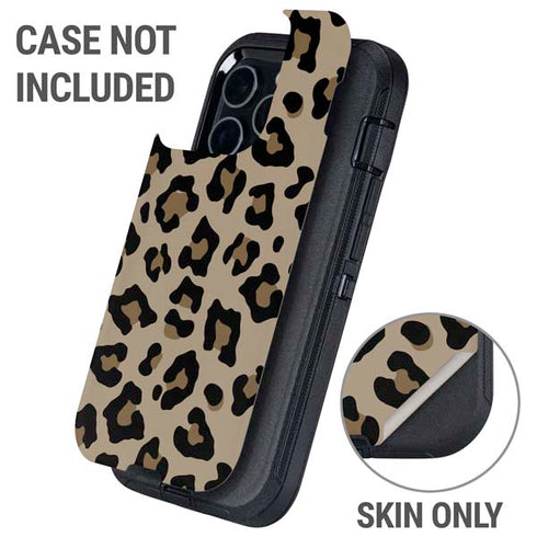 Leopard Print Otterbox Defender iPhone Skin