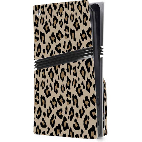 Leopard Print PS5 Pro Disk Console Skin