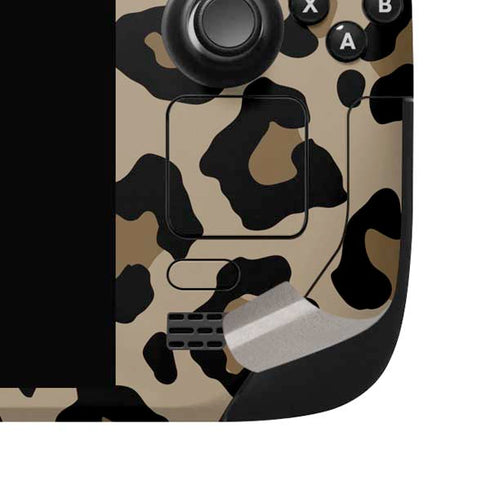 Leopard Print Steam Deck Handheld Gaming Computer OLED Skin