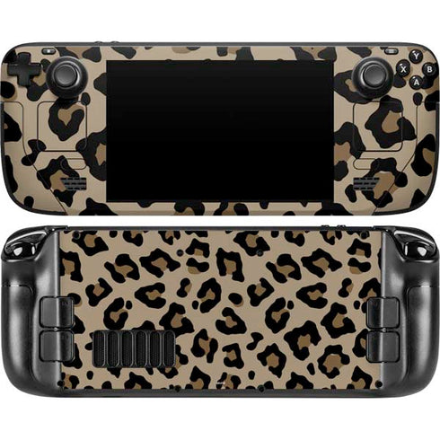 Leopard Print Steam Deck Handheld Gaming Computer Skin