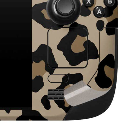 Leopard Print Steam Deck Handheld Gaming Computer Skin