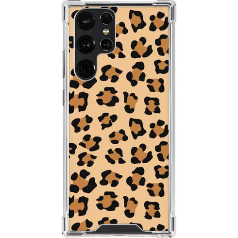 Leopard Spots Print Galaxy S23 Ultra Clear Case