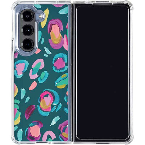 Leopard Spots by Etta Vee Galaxy Z Fold5 5G Clear Case
