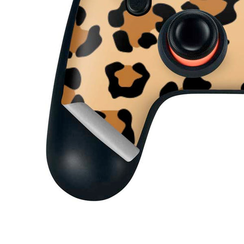 Leopard Spots Print Google Stadia Controller Skin