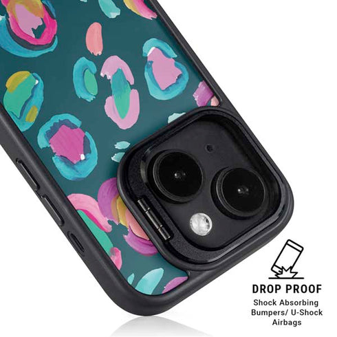 Leopard Spots by Etta Vee iPhone 14 Plus Kickstand Case