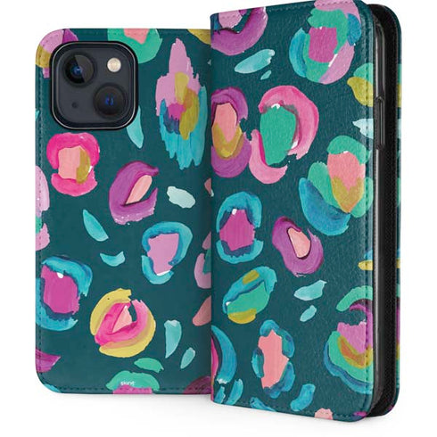 Leopard Spots by Etta Vee iPhone 15 Plus Folio Case
