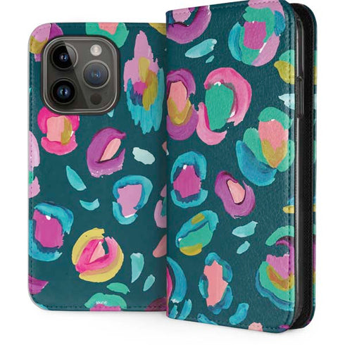 Leopard Spots by Etta Vee iPhone 15 Pro Folio Case