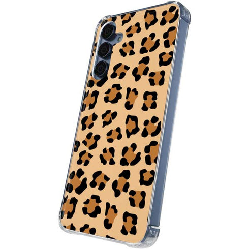 Leopard Spots Print Galaxy A55 5G Clear Case