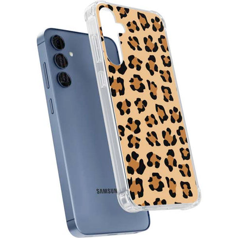 Leopard Spots Print Galaxy A55 5G Clear Case