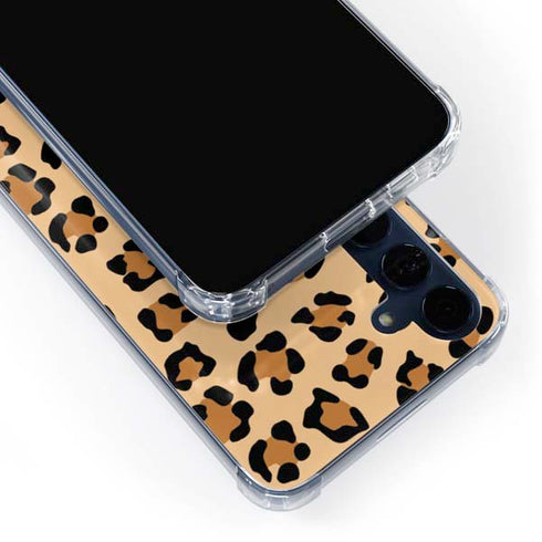 Leopard Spots Print Galaxy A55 5G Clear Case