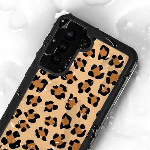 Leopard Spots Print Galaxy S24 Plus Waterproof Case