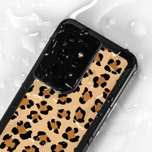 Leopard Spots Print Galaxy S24 Ultra Waterproof Case
