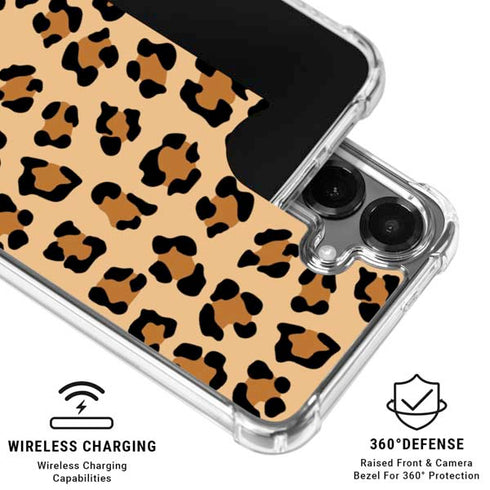 Leopard Spots Print Galaxy S26 Clear Case