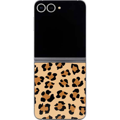 Leopard Spots Print Galaxy Z Flip6 Skin