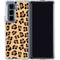 Leopard Spots Print Galaxy Z Fold5 5G Clear Case