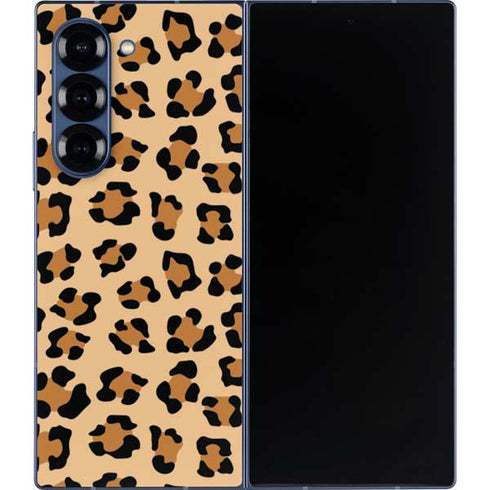 Leopard Spots Print Galaxy Z Fold6 Skin