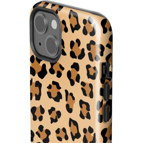 Leopard Spots Print iPhone 15 Impact Case