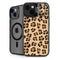 Leopard Spots Print iPhone 15 Kickstand Case