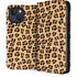 Leopard Spots Print iPhone 15 Plus Folio Case