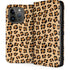 Leopard Spots Print iPhone 15 Pro Folio Case