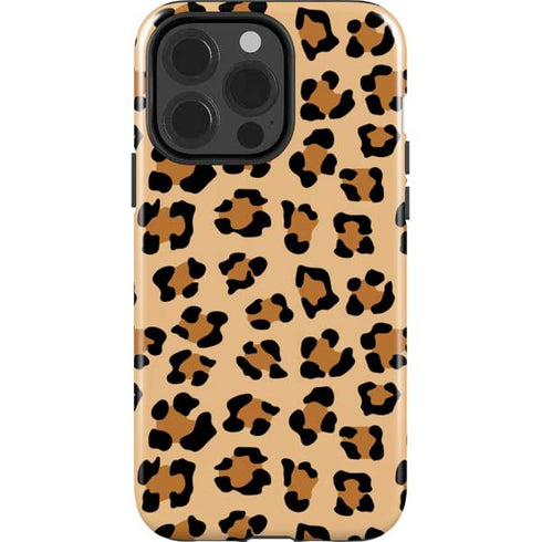Leopard Spots Print iPhone 15 Pro Impact Case
