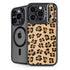 Leopard Spots Print iPhone 15 Pro Kickstand Case