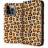 Leopard Spots Print iPhone 15 Pro Max Folio Case