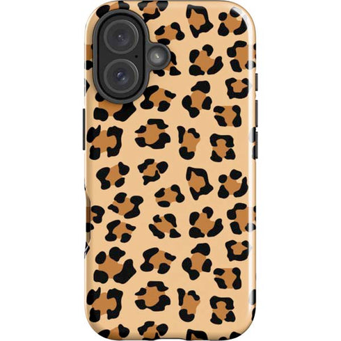 Leopard Spots Print iPhone 16 Impact Case
