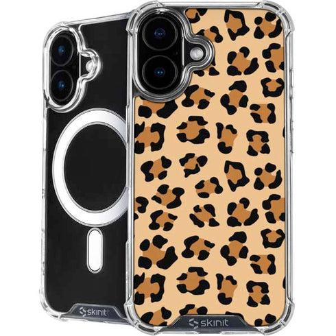 Leopard Spots Print iPhone 16 MagSafe Case
