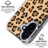 Leopard Spots Print iPhone 16 Plus Clear Case