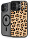 Leopard Spots Print iPhone 16 Plus Kickstand Case