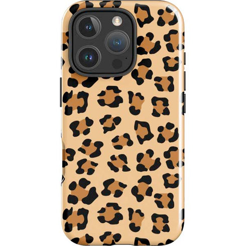 Leopard Spots Print iPhone 16 Pro Impact Case