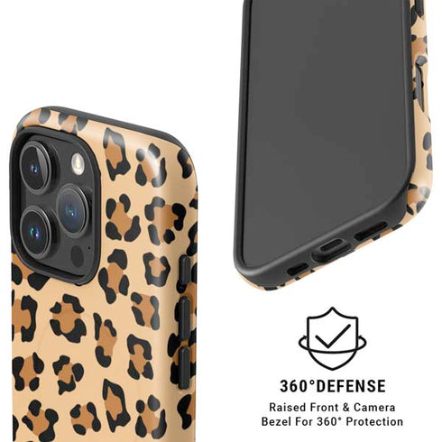 Leopard Spots Print iPhone 16 Pro Magsafe Impact Case