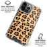 Leopard Spots Print iPhone 16 Pro Max Clear Case