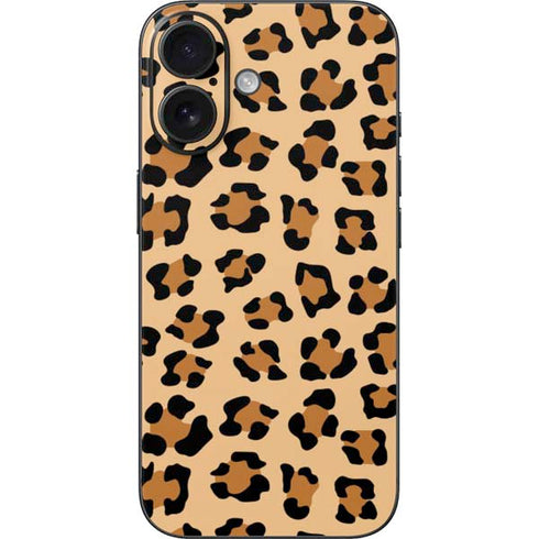 Leopard Spots Print iPhone 16 Skin