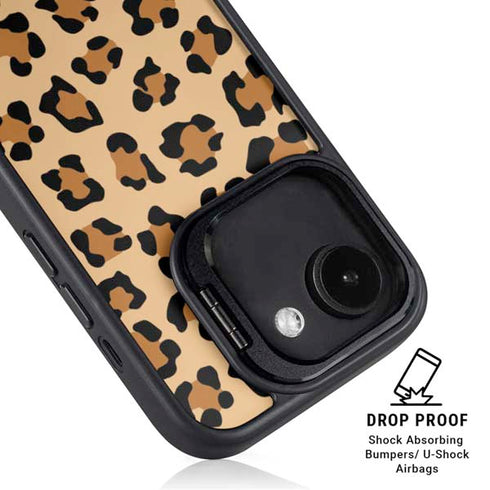 Leopard Spots Print iPhone 16e Kickstand Case