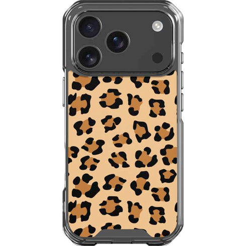 Leopard Spots Print iPhone 18 Pro Clear Case