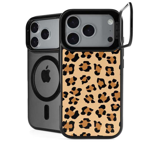 Leopard Spots Print iPhone 18 Pro Kickstand Case