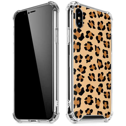 Leopard Spots Print iPhone X/XS Clear Case