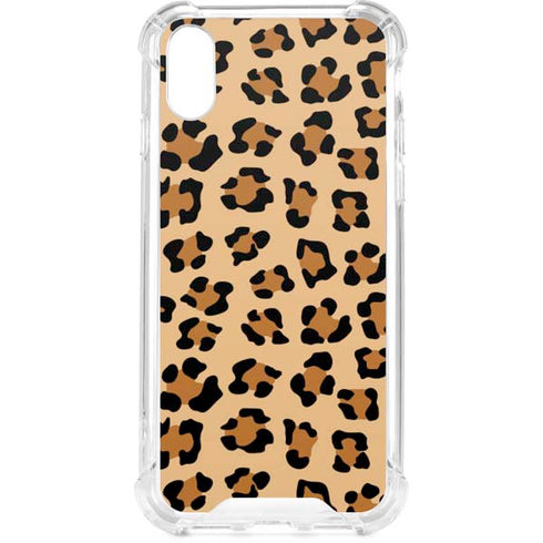 Leopard Spots Print iPhone XS Clear Case