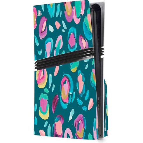 Leopard Spots by Etta Vee PS5 Pro Disk Console Skin