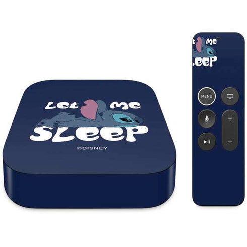 Disney Lilo and Stitch Let Me Sleep Apple TV Skin