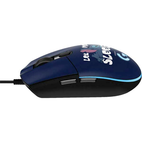 Disney Lilo and Stitch Let Me Sleep G203 Prodigy RGB Wired Gaming Mouse Skin