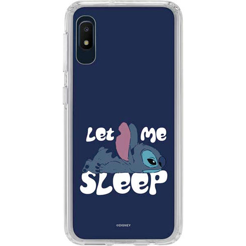 Disney Lilo and Stitch Let Me Sleep Galaxy A10e Clear Case