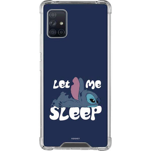 Disney Lilo and Stitch Let Me Sleep Galaxy A51 5G Clear Case